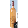 Cellarmaster's Bordeaux Shaped Wood Bottle Peppermill w/Clear Finish